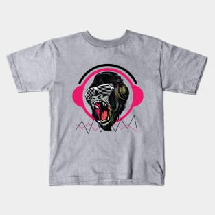 DJ monkey Kids T-Shirt